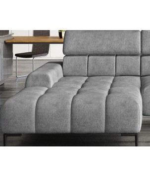 Narożnik wolnostojący PLAZA układ Lewy w tkaninie MONOLITH 84