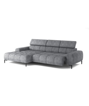 Narożnik wolnostojący PLAZA układ Lewy w tkaninie MONOLITH 85