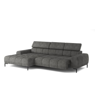 Narożnik wolnostojący PLAZA układ Lewy w tkaninie MONOLITH 92