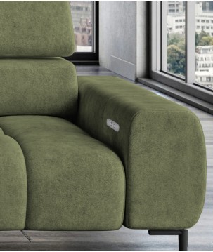 Narożnik wolnostojący PLAZA układ Prawy w tkaninie MONOLITH 38