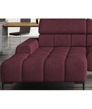 Narożnik wolnostojący PLAZA układ Prawy w tkaninie MONOLITH 69