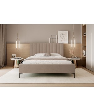 Łóżko Mona Slim III 120 Tkanina ABRIAMO 03 stelaż metalowy