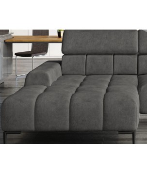 Narożnik wolnostojący PLAZA układ Prawy w tkaninie MONOLITH 92