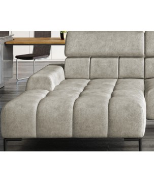 Narożnik wolnostojący PLAZA układ Lewy w tkaninie SALVADOR 01