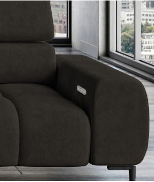 Narożnik wolnostojący PLAZA układ Lewy w tkaninie SALVADOR 04