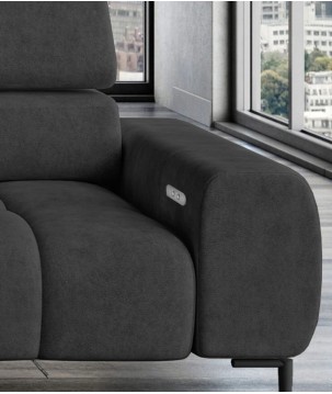 Narożnik wolnostojący PLAZA układ Lewy w tkaninie SALVADOR 16