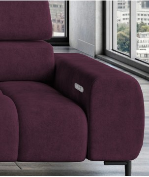 Narożnik wolnostojący PLAZA układ Prawy w tkaninie SALVADOR 06