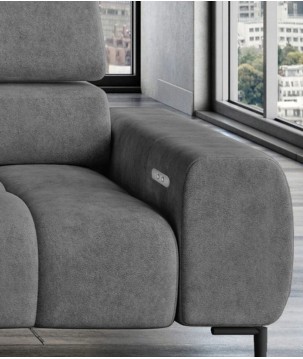 Narożnik wolnostojący PLAZA układ Prawy w tkaninie SALVADOR 15