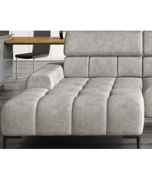 Narożnik wolnostojący PLAZA układ Lewy w tkaninie SOLAR 03