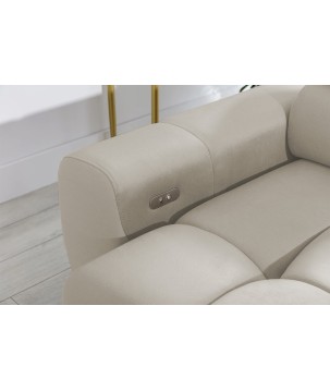 Narożnik wolnostojący PLAZA układ Lewy w tkaninie SOLAR 16