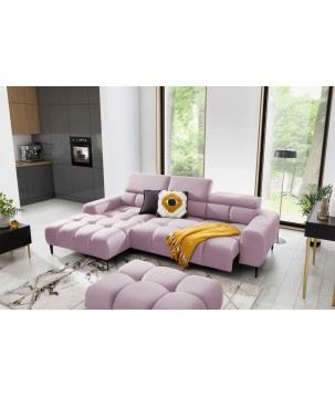 Narożnik wolnostojący PLAZA układ Lewy w tkaninie SOLAR 61