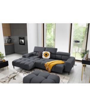 Narożnik wolnostojący PLAZA układ Lewy w tkaninie SOLAR 96