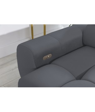 Narożnik wolnostojący PLAZA układ Lewy w tkaninie SOLAR 96