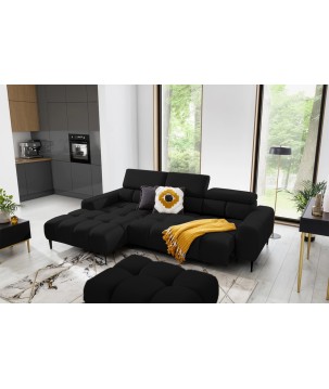 Narożnik wolnostojący PLAZA układ Lewy w tkaninie SOLAR 99