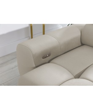 Narożnik wolnostojący PLAZA układ Prawy w tkaninie SOLAR 16