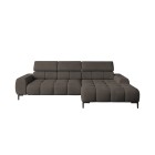 Narożnik wolnostojący PLAZA układ Prawy w tkaninie SOLAR 28