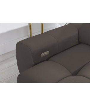 Narożnik wolnostojący PLAZA układ Prawy w tkaninie SOLAR 28