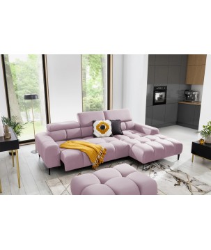 Narożnik wolnostojący PLAZA układ Prawy w tkaninie SOLAR 61