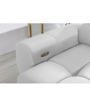 Narożnik wolnostojący PLAZA układ Prawy w tkaninie SOLAR 80