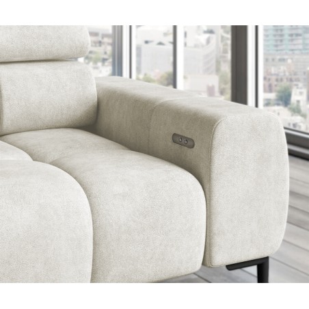 Narożnik wolnostojący PLAZA układ Lewy w tkaninie SOLAR 03