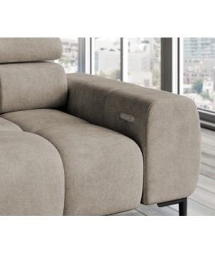 Narożnik wolnostojący PLAZA układ Lewy w tkaninie SOLAR 16