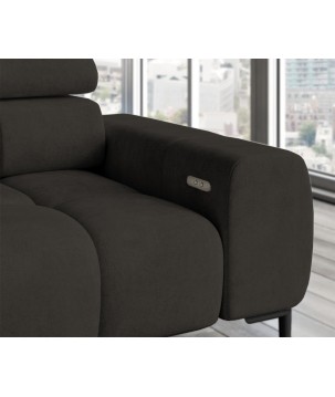 Narożnik wolnostojący PLAZA układ Lewy w tkaninie SOLAR 28