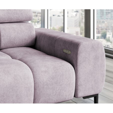 Narożnik wolnostojący PLAZA układ Lewy w tkaninie SOLAR 61