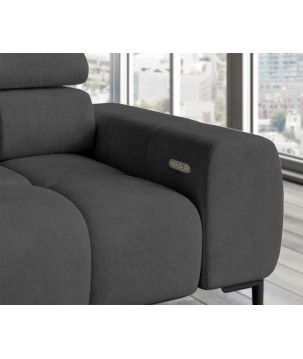 Narożnik wolnostojący PLAZA układ Lewy w tkaninie SOLAR 96