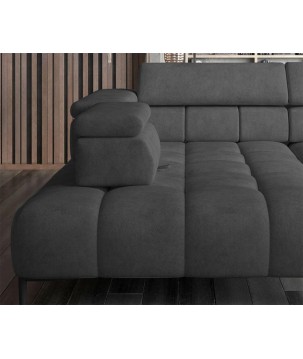 Narożnik wolnostojący PLAZA układ Lewy w tkaninie SOLAR 96