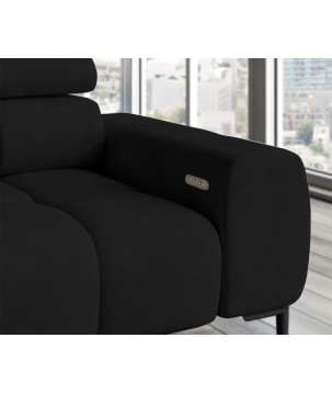 Narożnik wolnostojący PLAZA układ Lewy w tkaninie SOLAR 99