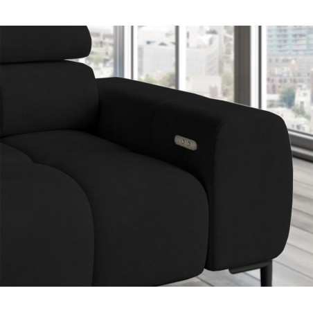 Narożnik wolnostojący PLAZA układ Lewy w tkaninie SOLAR 99