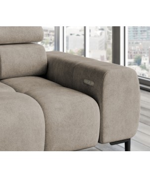 Narożnik wolnostojący PLAZA układ Prawy w tkaninie SOLAR 16