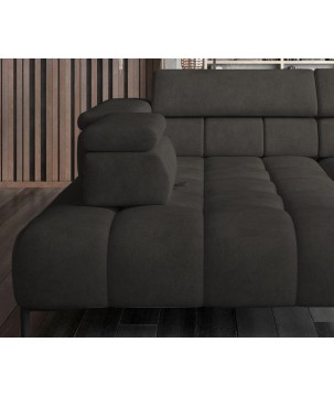 Narożnik wolnostojący PLAZA układ Prawy w tkaninie SOLAR 28