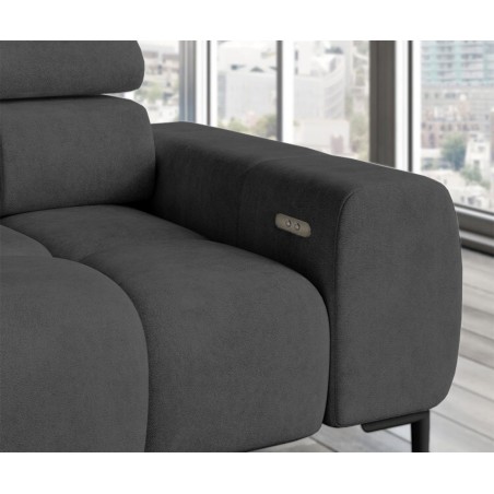 Narożnik wolnostojący PLAZA układ Prawy w tkaninie SOLAR 96