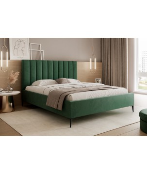 Nowoczesne Łóżko MonaSlim III z drewnianym stelażem