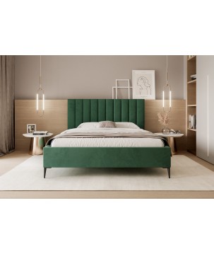 Łóżko Mona Slim III 180 Tkanina VELUTTO 10 stelaż drewniany