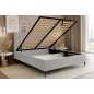 Łóżko Mona Slim III 180 Tkanina VELUTTO 15 stelaż drewniany