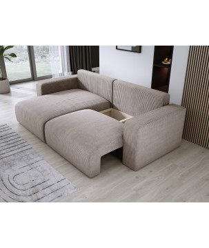 Narożnik wolnostojący CARL Lewy w tkaninie Poso 002