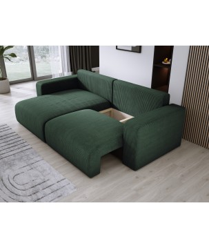 Narożnik wolnostojący CARL Lewy w tkaninie Poso 014