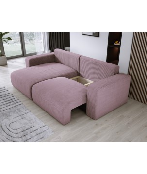 Narożnik wolnostojący CARL Lewy w tkaninie Poso 027