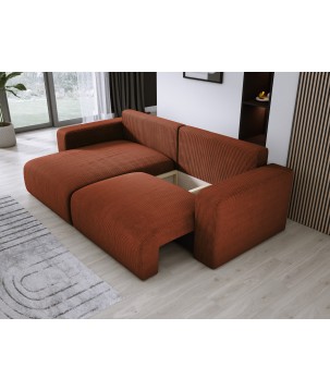 Narożnik wolnostojący CARL Lewy w tkaninie Poso 039