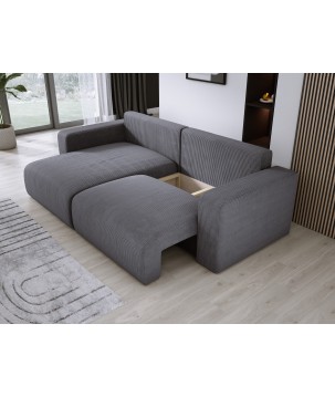 Narożnik wolnostojący CARL Lewy w tkaninie Poso 060