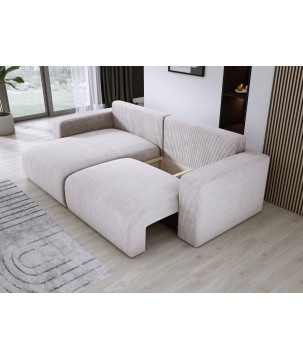 Narożnik wolnostojący CARL Lewy w tkaninie Poso 100