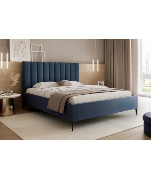 Nowoczesne Łóżko MonaSlim III z drewnianym stelażem