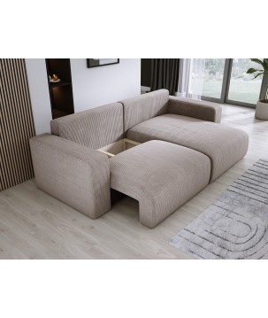 Narożnik wolnostojący CARL Prawy w tkaninie Poso 002