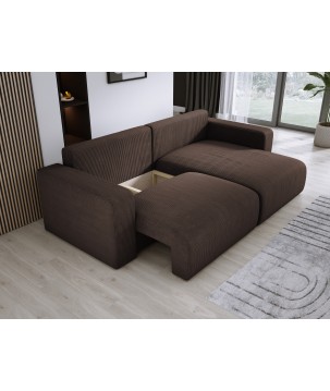 Narożnik wolnostojący CARL Prawy w tkaninie Poso 006