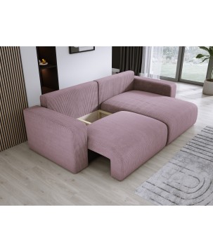 Narożnik wolnostojący CARL Prawy w tkaninie Poso 027