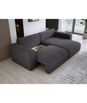 Narożnik wolnostojący CARL Prawy w tkaninie Poso 034