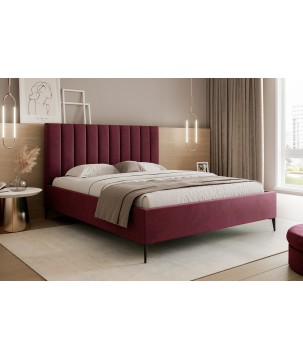 Nowoczesne Łóżko MonaSlim III z drewnianym stelażem