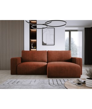 Narożnik wolnostojący CARL Prawy w tkaninie Poso 039